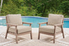 Revare Beach Outdoor Sofa Set With Cocktail Table & End Table