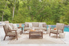 Revare Beach Outdoor Sofa Set With Cocktail Table & End Table