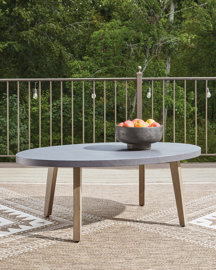 Francis Beach Oval Cocktail Table