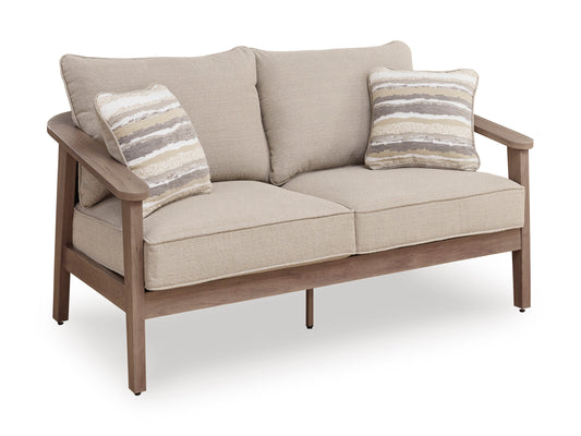 Francis Beach Loveseat With Cushion