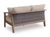 Francis Beach Outdoor Sofa Set With Cocktail Table & End Table