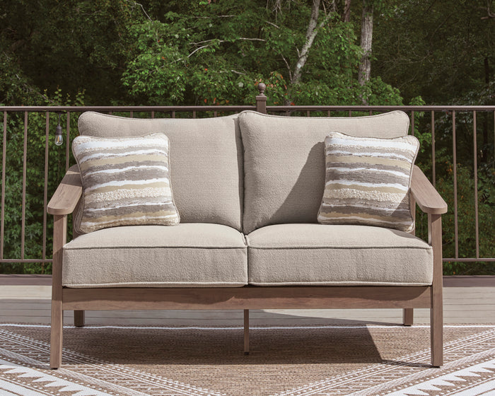 Francis Beach Loveseat With Cushion