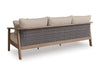 Francis Beach Outdoor Sofa Set With Cocktail Table & End Table