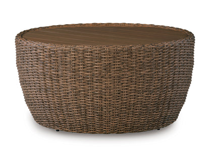 Revare Beach Outdoor Sofa Set With Cocktail Table