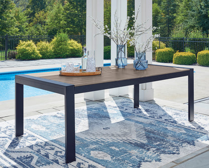 Mabry Shores Rect Dining Table With Umb Opt