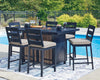 Mabry Shores Outdoor Table Set With 6 Barstools