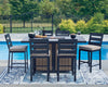Mabry Shores Outdoor Table Set With 6 Barstools