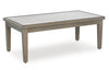 Rainier Ranch Outdoor Sofa Set With Cocktail Table & End Table