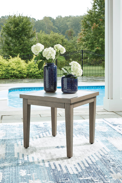 Rainier Ranch Outdoor Sofa Set With Cocktail Table & End Table