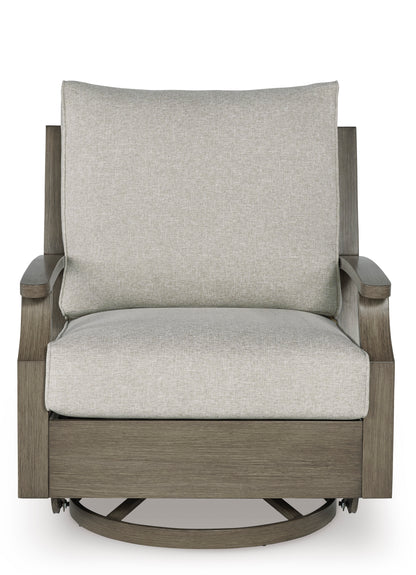 Rainier Ranch Outdoor Sofa Set With Cocktail Table & End Table