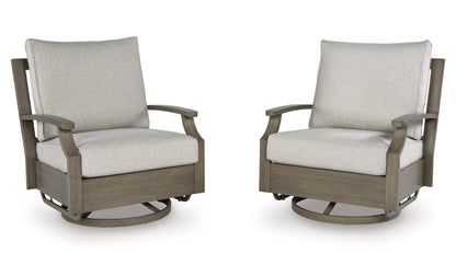 Rainier Ranch Outdoor Sofa Set With Cocktail Table & End Table