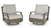 Rainier Ranch Outdoor Sofa Set With Cocktail Table & End Table