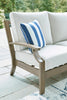Rainier Ranch Outdoor Sofa Set With Cocktail Table & End Table