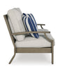 Rainier Ranch Outdoor Sofa Set With Cocktail Table & End Table
