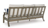 Rainier Ranch Outdoor Sofa Set With Cocktail Table & End Table