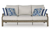 Rainier Ranch Outdoor Sofa Set With Cocktail Table & End Table