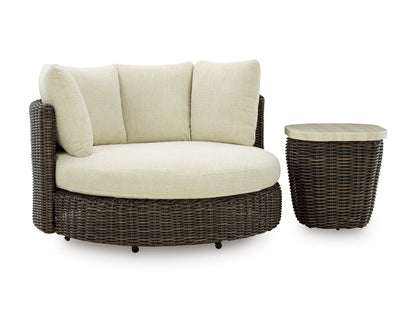 Kimora Swivel Lounge Chair With Cushion