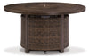 Paradise Trail Round Fire Pit Table