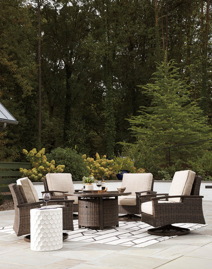 Paradise Trail Round Fire Pit Table