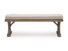 Revare Beach Bench With Cushion