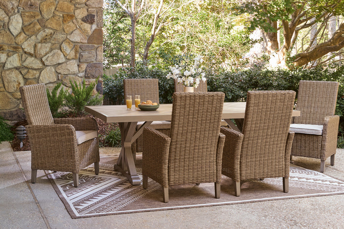 Revare Beach Outdoor Table Set With 6 Chairs