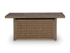 Revare Beach Rectangular Fire Pit Table