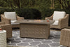 Brook Ranch Rectangular Fire Pit Table