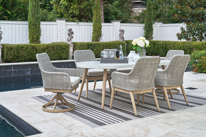 Seton Creek Outdoor Table Set With 6 Chairs