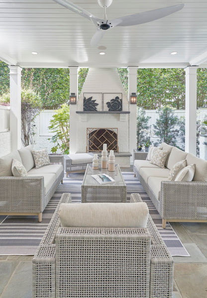 Seton Creek Outdoor Sofa Set With Cocktail Table & End Table