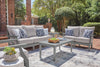 Lone View Bay Outdoor Sofa Set With Cocktail Table & End Table