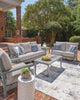 Lone View Bay Outdoor Sofa Set With Cocktail Table & End Table