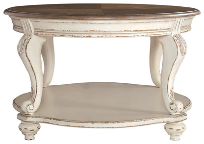 Realyn Coffee Table + 2 end table