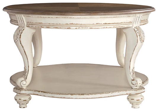 Realyn Coffee Table + 2 end table