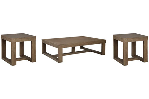 Cariton  Cocktail Table + 2 End Table