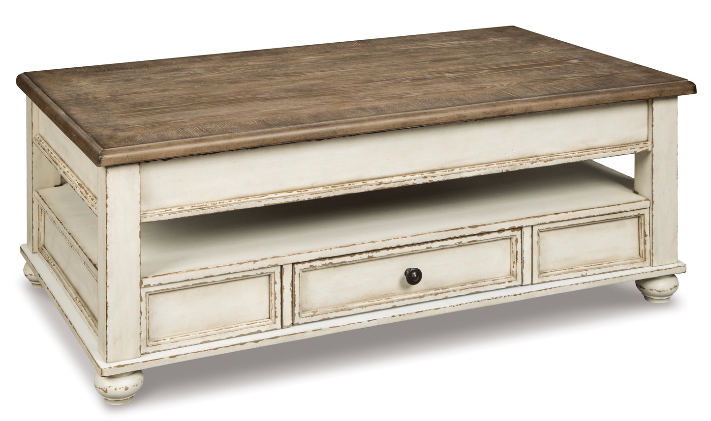 Realyn Coffee Table Set (Lift Top Coffee Table + 2 End Tables)