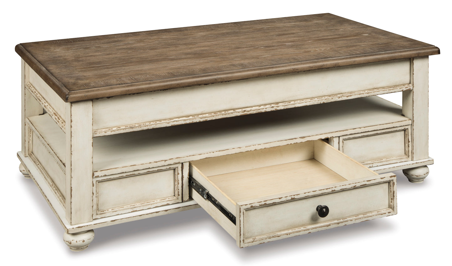 Realyn Coffee Table Set (Lift Top Coffee Table + 2 End Tables)