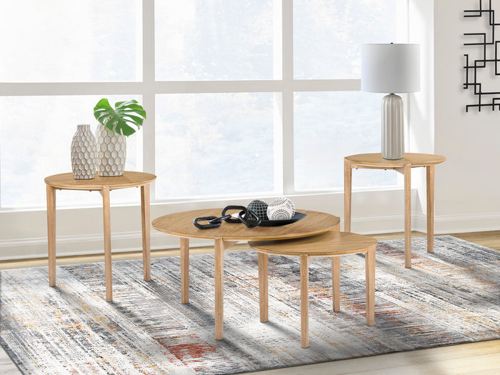 Naborlee Coffee table set (Nesting Cocktail table + 2 end tables)