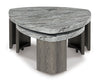 Surmour Coffee Table Set (Stacked Coffee Table + 2 End Tables)