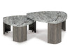 Surmour Coffee Table Set (Stacked Coffee Table + 2 End Tables)