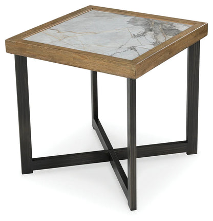 Montia Square Cocktail Table + 2 End table