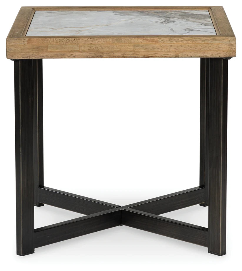 Montia Square Cocktail Table + 2 End table