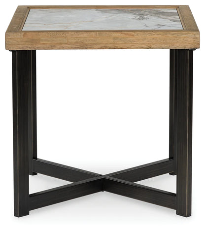 Montia Square Cocktail Table + 2 End table