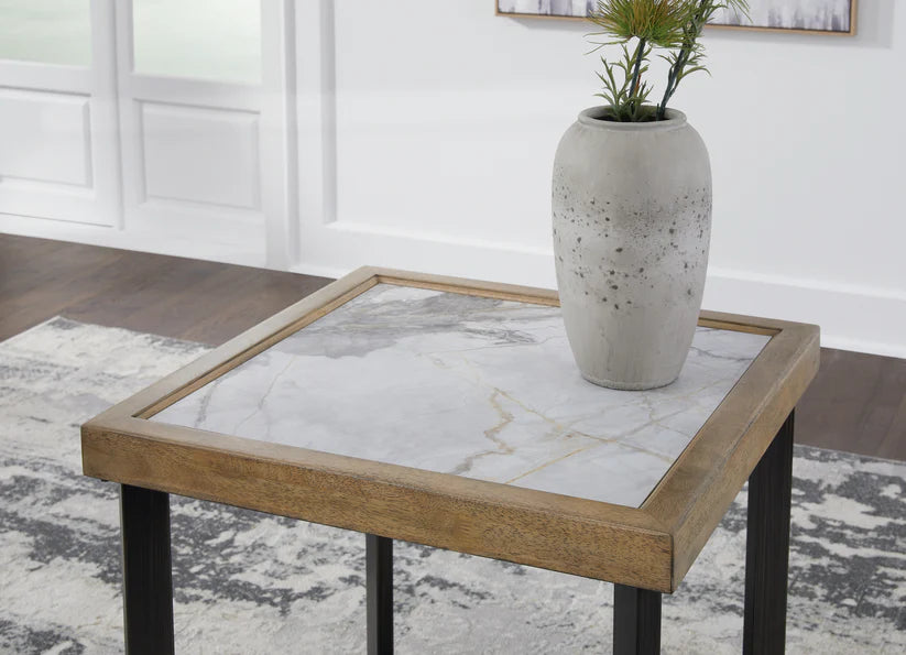 Montia Square Cocktail Table + 2 End table