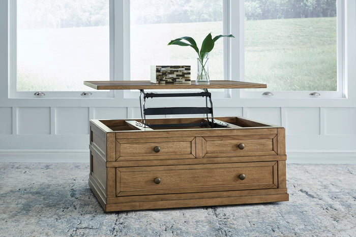 Sharlance Coffee Table Set (Lift Top Coffee Table + 2 End Tables)