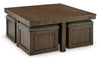 Boardernest Coffee Table Set (Coffee Table With 4 Stools + 2 End Tables)