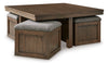 Boardernest Coffee Table Set (Coffee Table With 4 Stools + 2 End Tables)