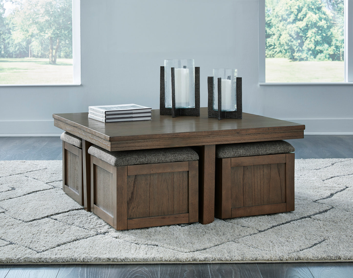 Boardernest Coffee Table With 4 Stools