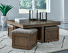 Boardernest Coffee Table Set (Coffee Table With 4 Stools + 2 End Tables)