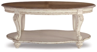 Realyn Coffee Table + 2 end table