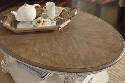 Realyn Coffee Table + 2 end table